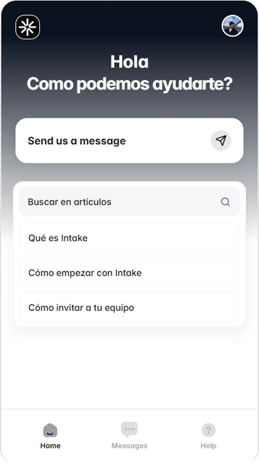 Messenger widget